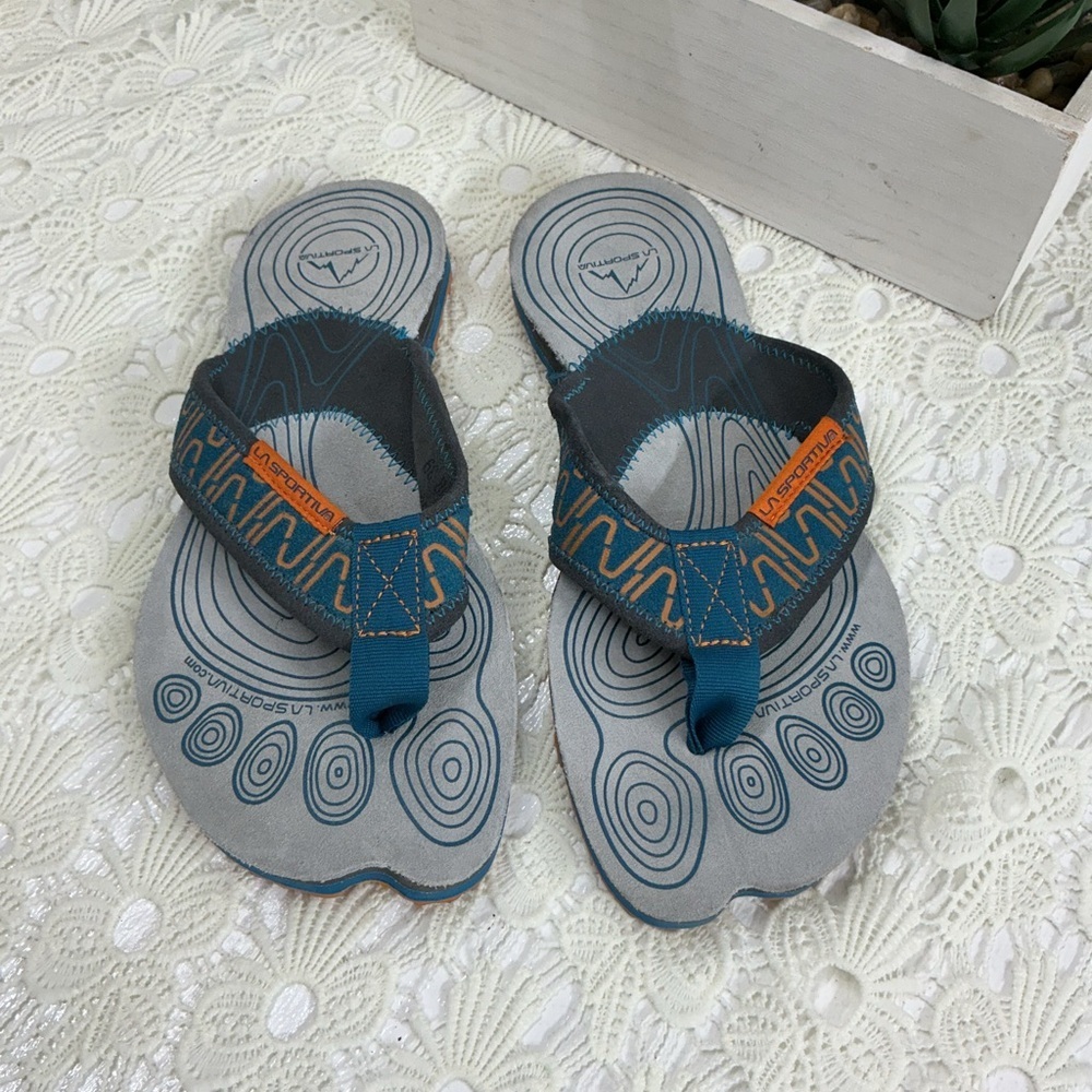 La Sportiva Gray and Blue Men's Shoes